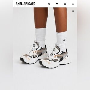 Axel Arigato White and Black Athletic Shoes